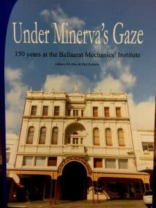 book cover picture of the front of the Ballarat Mechanics Institute