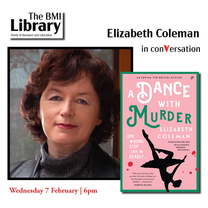 portrait of author and front cover of book