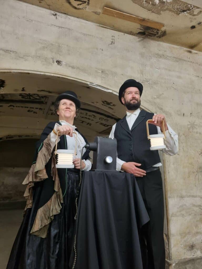 Guides dressed in period costume